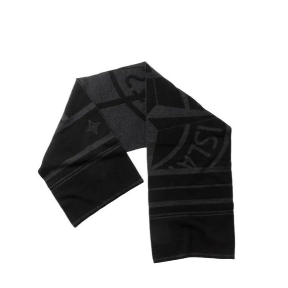 Stone Island Other - NEW Stone Island Black/Gray Wool Blend Scarf